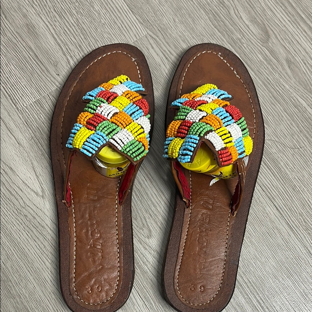 Colorful Beaded Women's Sandals
